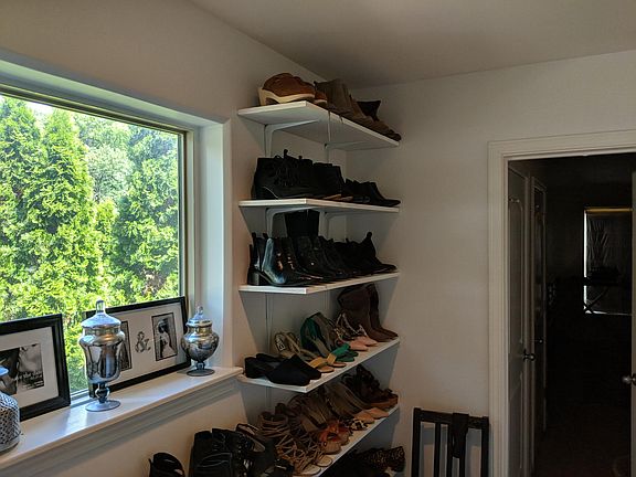 upstairs shoe wall
