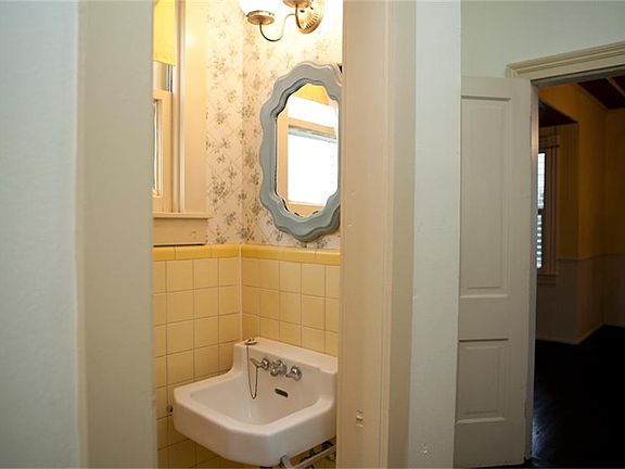 1/2 bath in hall.