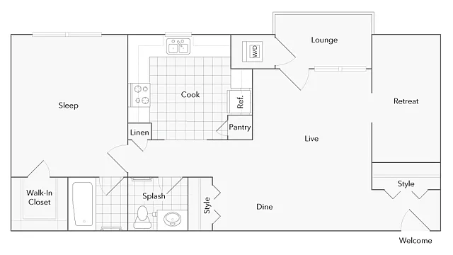 Floor plan Alcoa