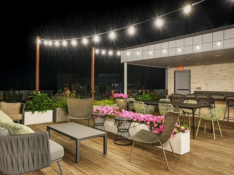 Rooftop lounge