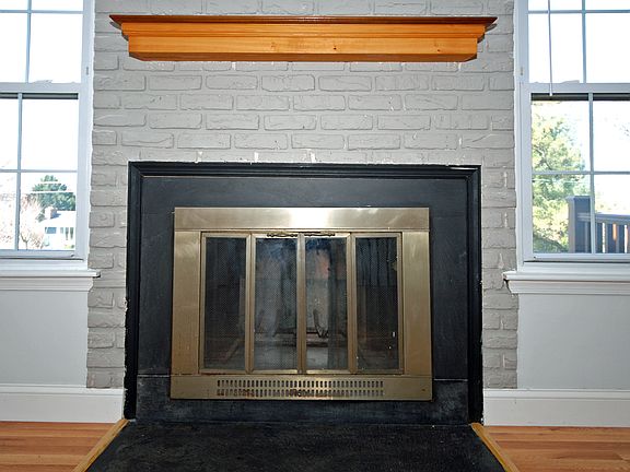 Wood burning fireplace