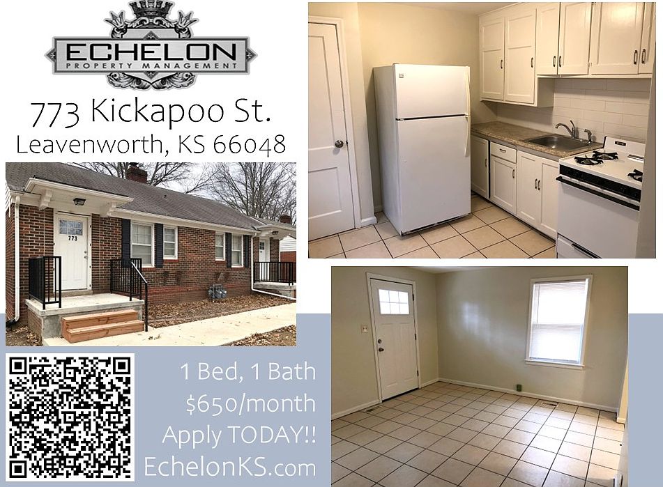 1 Bed, 1 Bath Duplex
Move-In Ready