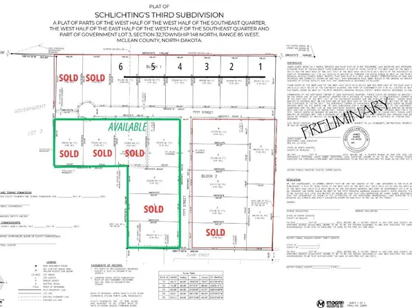 Schlichtings 3rd Subdivision, Garrison, ND 58540