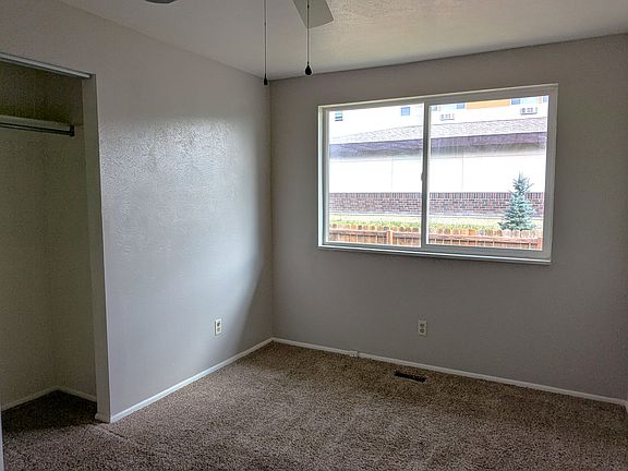 Bedroom with new carpet