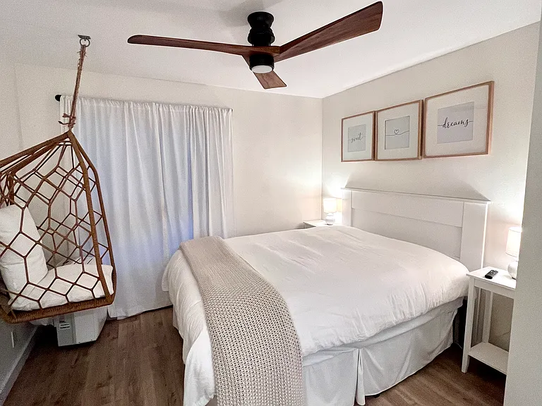 Master bedroom. Comes with egg chair but can also be taken out if not wanted.