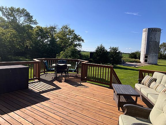 Large backyard deck