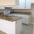 Kitchen with granite and new appliances