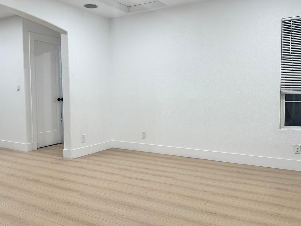 Living room with built-in speakers