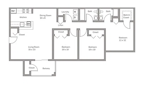 Floor plan Dockside