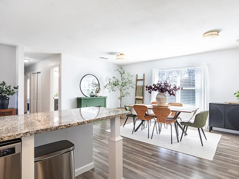 Kitchen to Dining 
Area