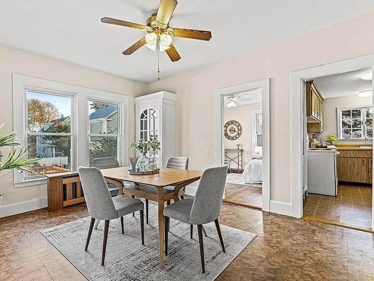 Dining room staged