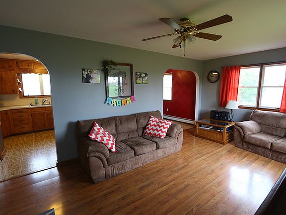 Lovely Natural Light : View from front door, toward kitchen and dining room