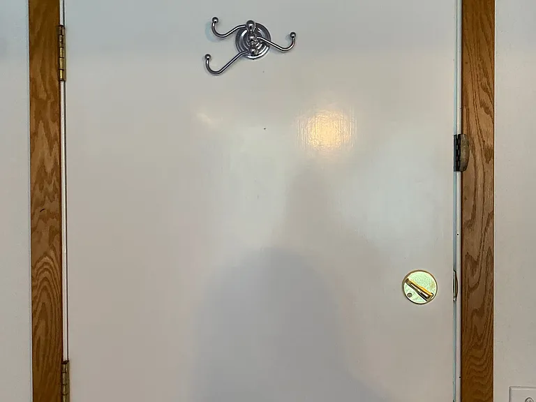 There are over 50 Hooks to hang clothes throughout the house but only 1 Closet. Please hang damp Bath Towels behind the BR or Bath Door Hooks, NOT on the Staircase Oak Bannisters or Railing