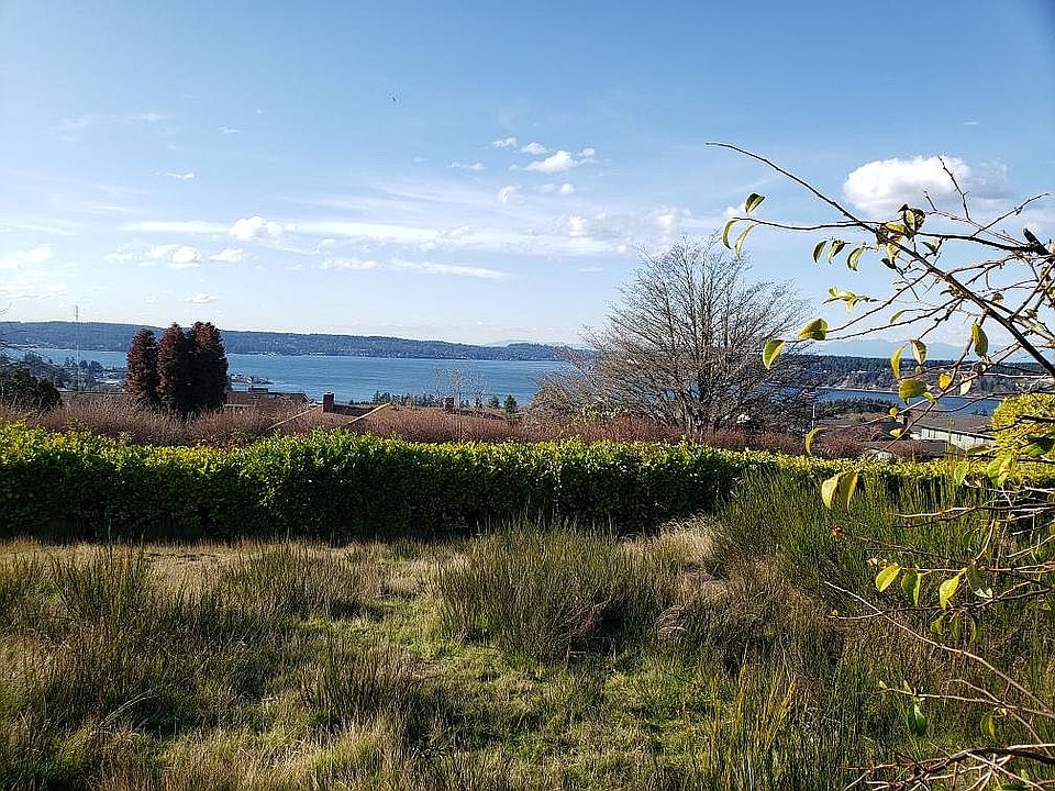 Backyard with water view
