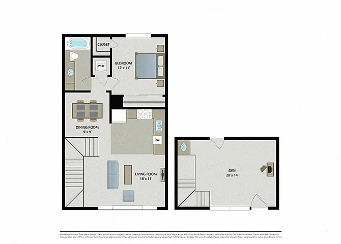 Floor plan Soho LiveWork