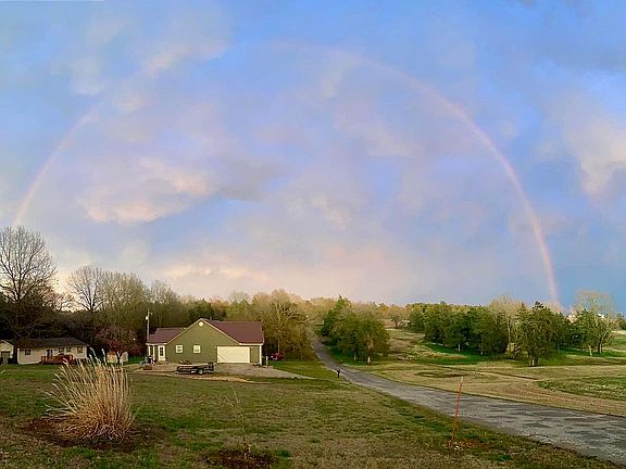 Rainbow over the house 