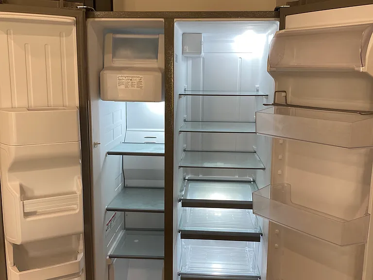 Brand new stainless steel fridge