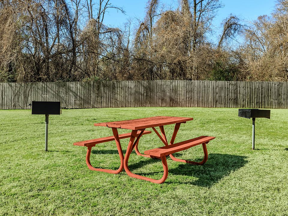 Outdoor Amenities: Green Space with Picnic Areas & Grills at Riverstone Apartments