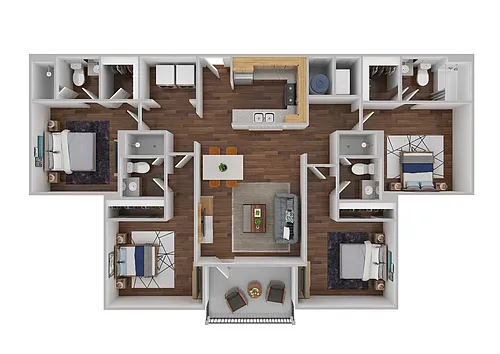 Floor plan 4X4