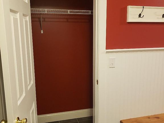 Front door closet/bench