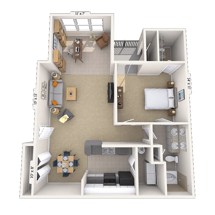 Floor plan 11B