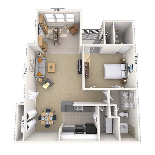 Floor plan 11B