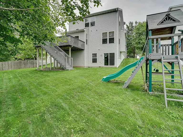 Another view of backyard from a walk-out basement