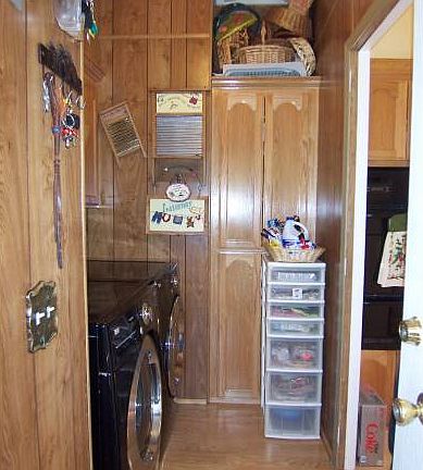 Laundry room off kitchen