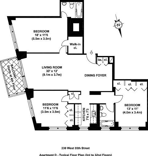 1st image of 230 W 55th St APT 31D