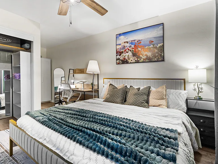 Enjoy a spacious room with a king bed, where sweet dreams are made for all!