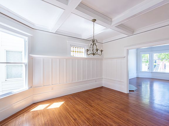 Dining room facing living room (view from hallway)