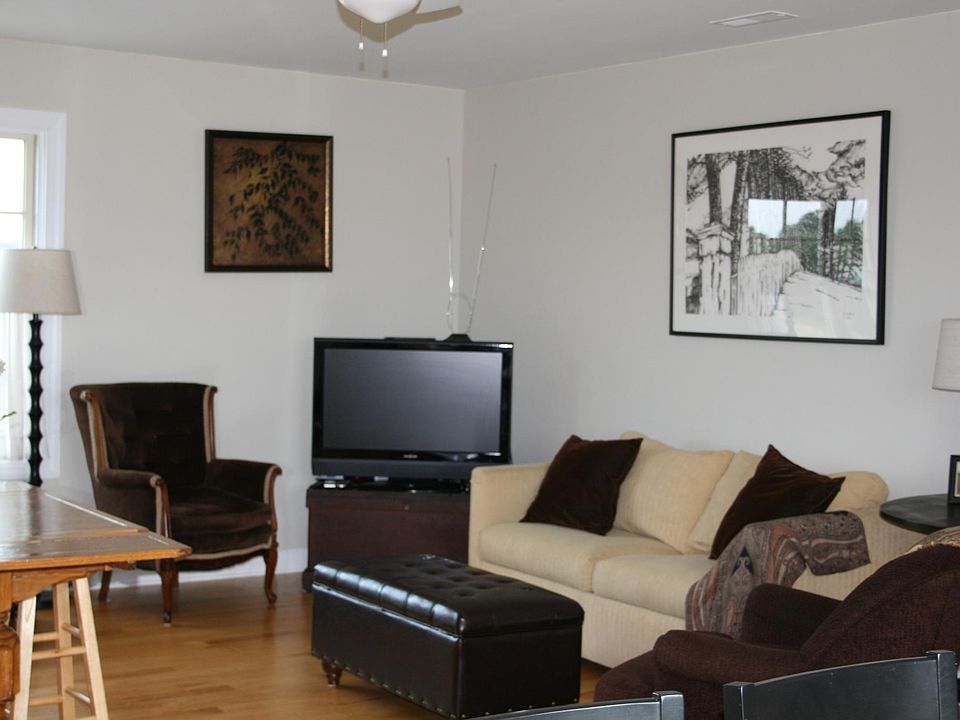 Open living and kitchen area.