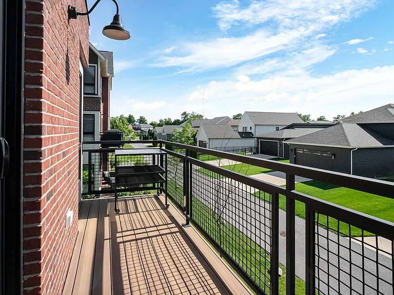 Second level private balcony