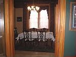 looking into dining room