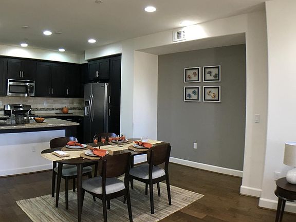 Open kitchen, dining and living. Big single area.