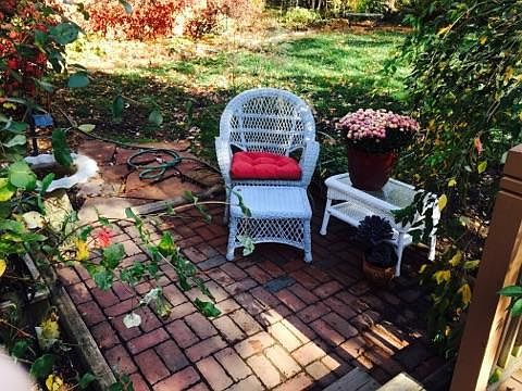 cozy patio off deck