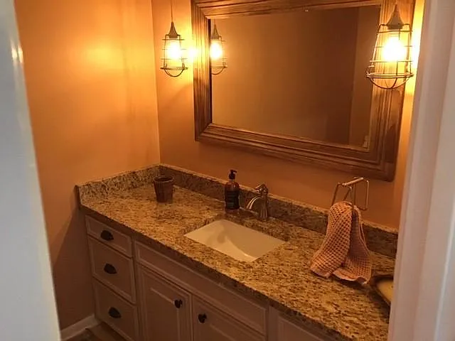 1/2 bath in downstairs area