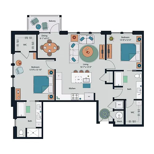 Floor plan B7
