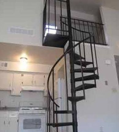 Staircase to loft area
