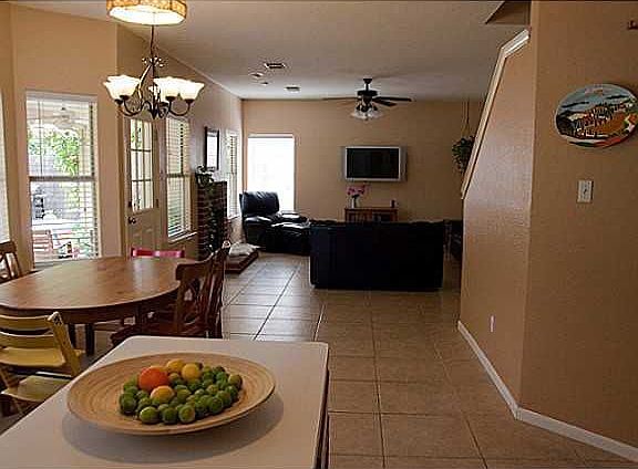 Kitchen open to Family Room