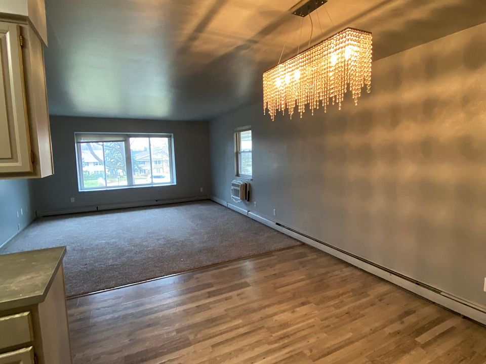 Dining area and living room