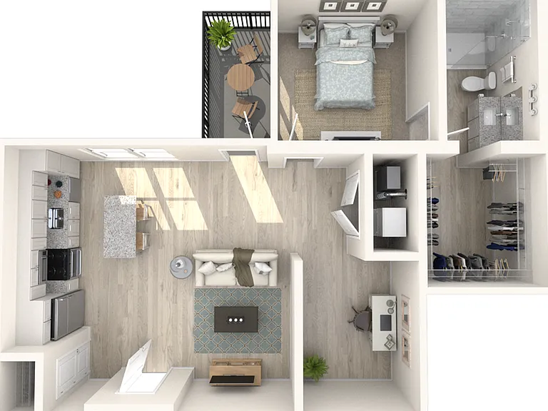 A4 - One Bedroom | One Bathroom + Den A4 - One Bedroom | One Bathroom + Den