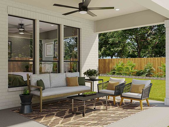 Representative Only Camden Plan Extended Covered Outdoor Living