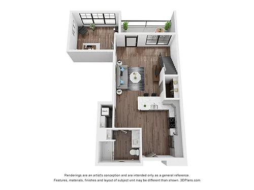 Floor plan Loft L4 - Riverfront