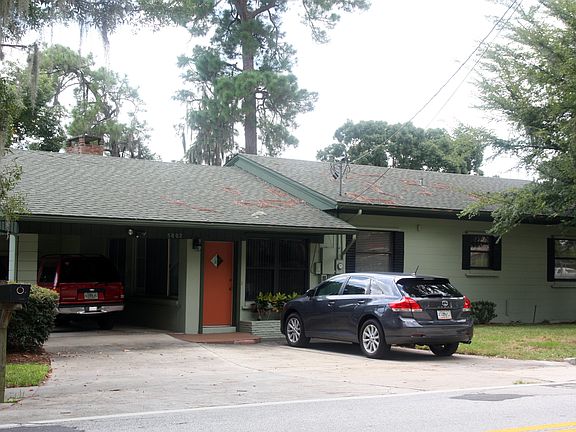Front view, Carport