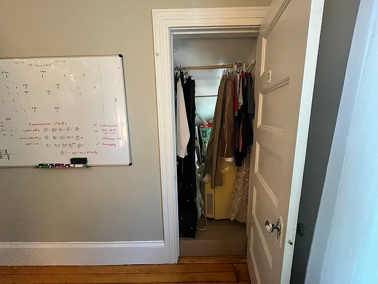 Deep front bedroom closet
