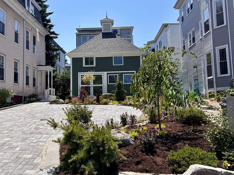 Outside of carriage house