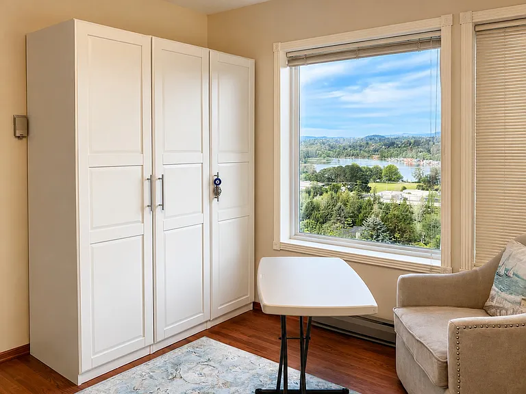Wardrobe and view