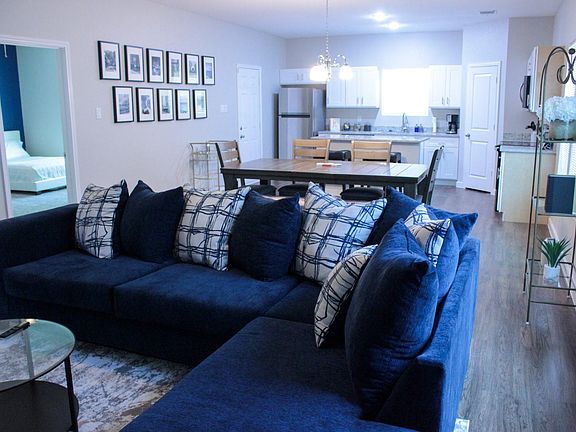 Open Living Dining and Kitchen