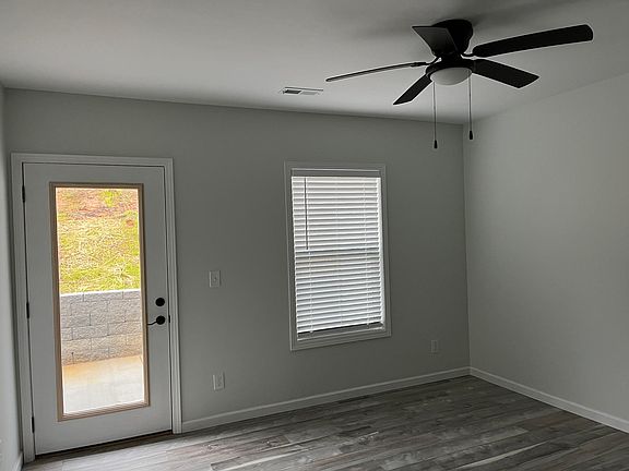 Master bedroom door to private patio
